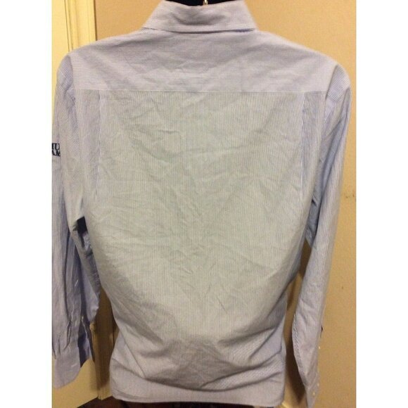 Samuel Adams Southern Tide Button Down Classic Fit Shirt Size Large Blue Striped - Picture 7 of 9